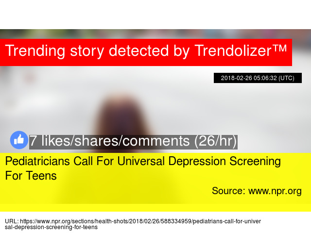 Pediatricians Call For Universal >> Pediatricians Call For Universal Depression Screening For Teens Pediatricians Call For Universal >> Pediatricians Call For Universal Depression Screening For Teens